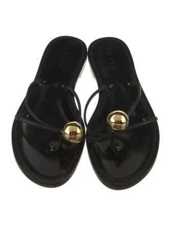 Amanu Leather Slides