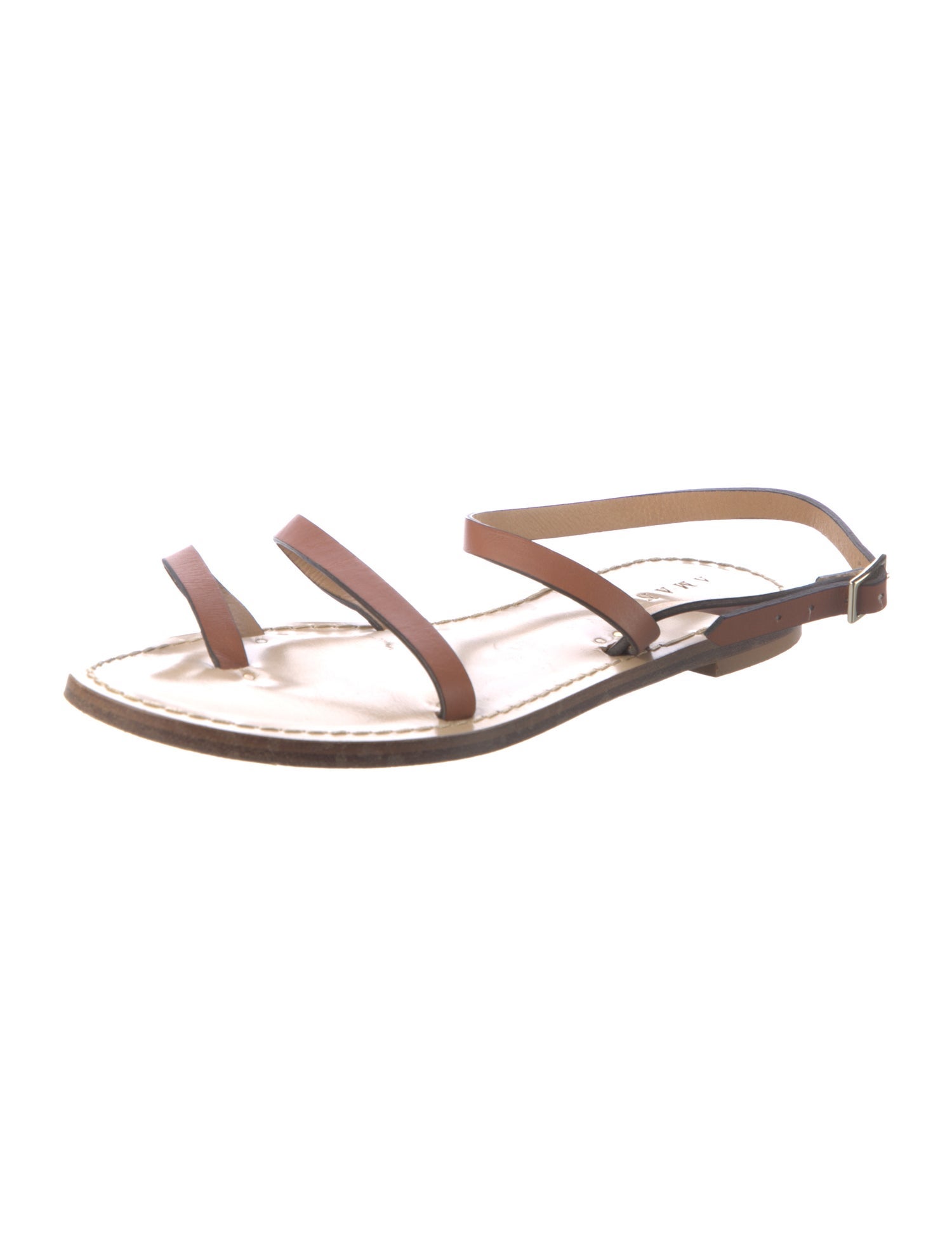 Amanu Leather Slingback Sandals