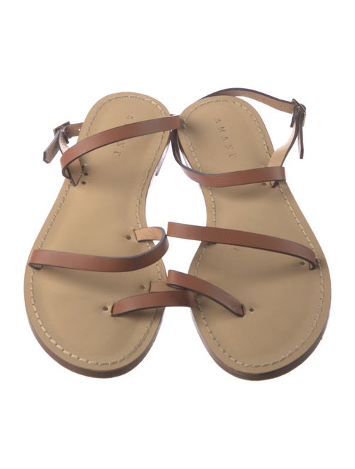 Amanu Leather Slingback Sandals