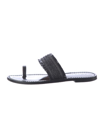 Amanu Leather Slides