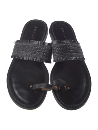 Amanu Leather Slides