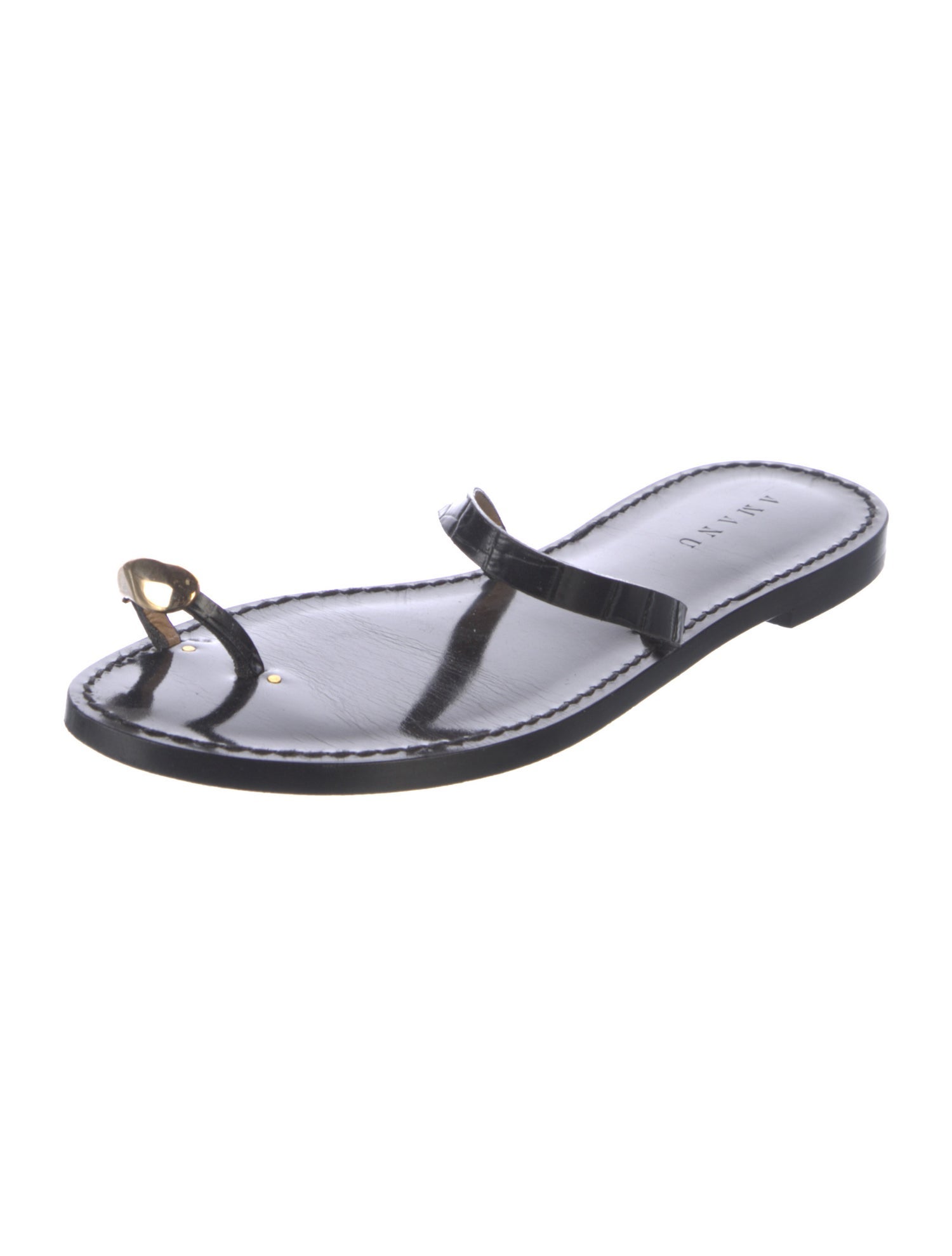 Amanu Leather Slides