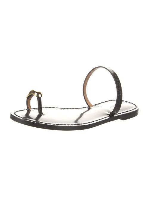 Amanu Patent Leather Slingback Sandals