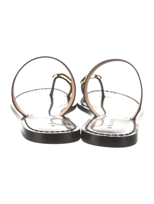 Amanu Patent Leather Slingback Sandals