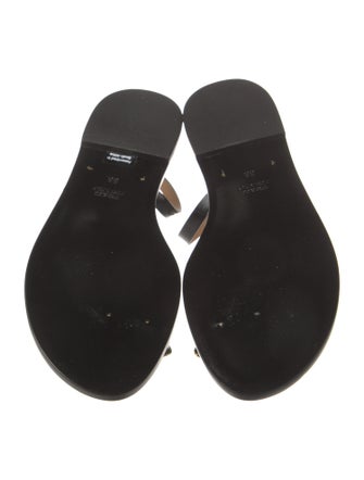 Amanu Patent Leather Slingback Sandals