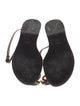 Amanu Embossed Leather Studded Accents Sandals