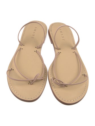 Amanu Leather Slingback Sandals