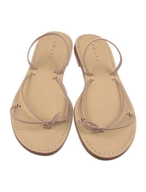 Amanu Leather Slingback Sandals