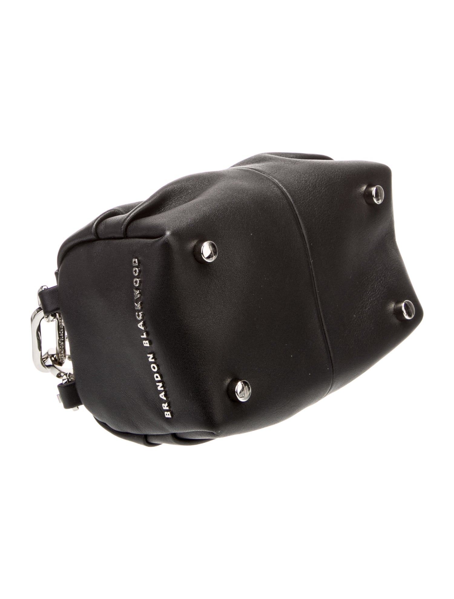 Brandon Blackwood Leather Top Handle Bag
