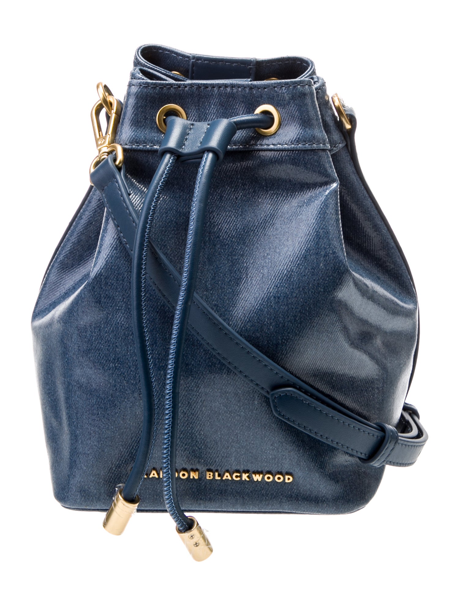 Brandon Blackwood Leather Bucket Bag