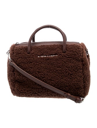 Brandon Blackwood Fur Top Handle Bag