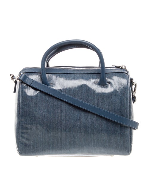 Brandon Blackwood Patent Leather Top Handle Bag