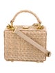 Brandon Blackwood Raffia Top Handle Bag