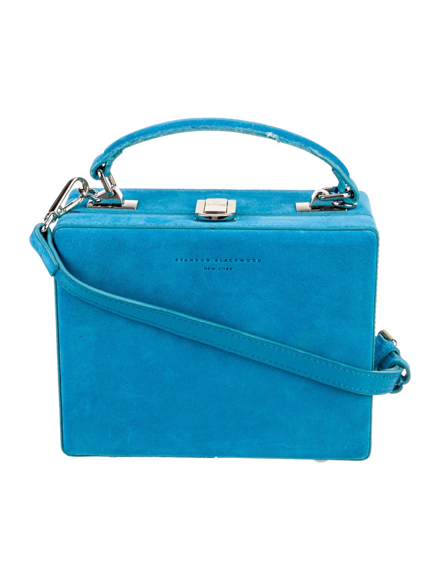 Brandon Blackwood Suede Top Handle Bag