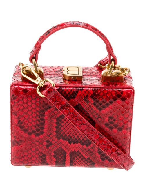 Brandon Blackwood Embossed Leather Top Handle Bag