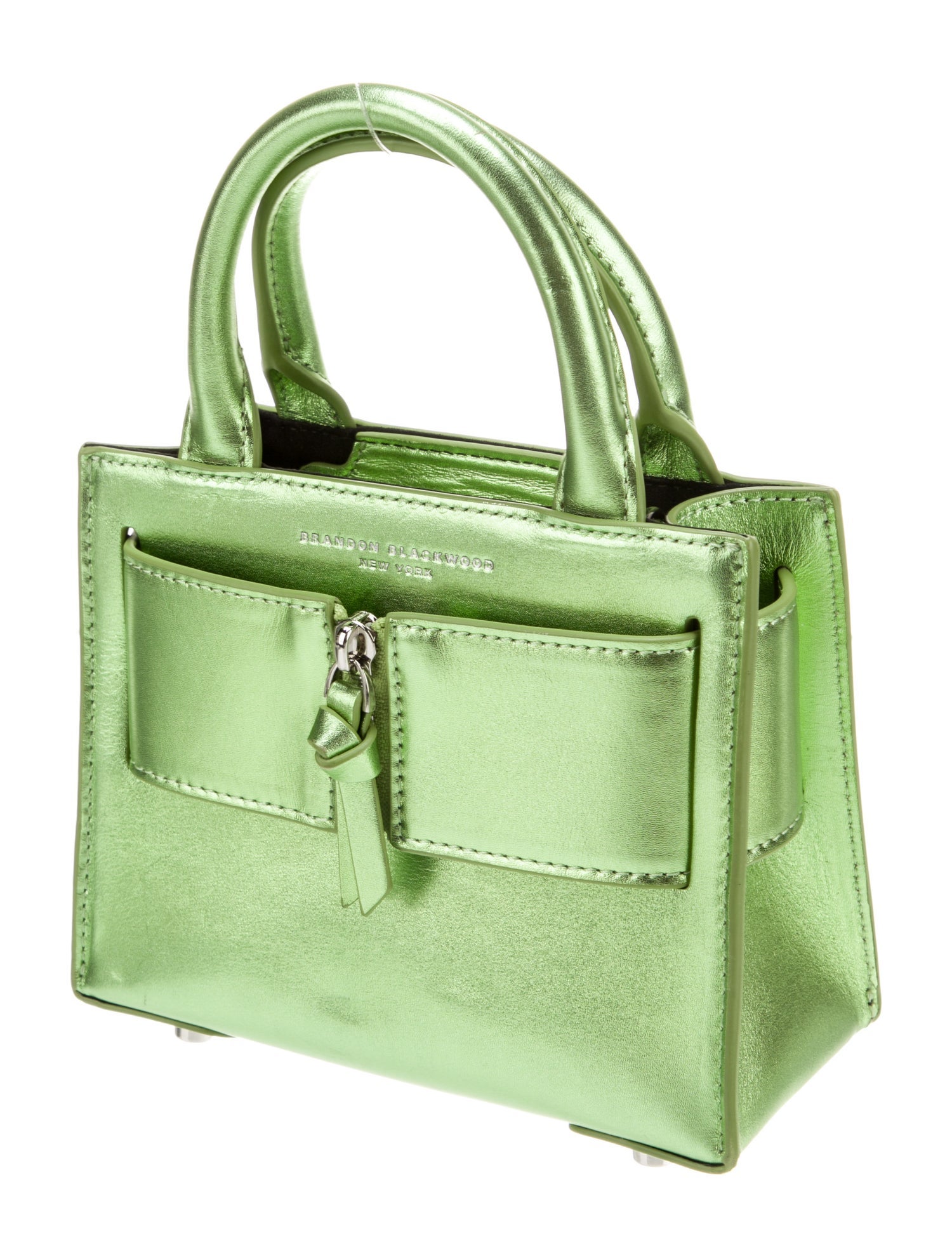 Brandon Blackwood Leather Top Handle Bag