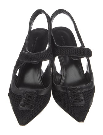 Brandon Blackwood Leather Slingback Pumps