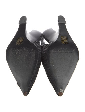 Brandon Blackwood Leather Slingback Pumps