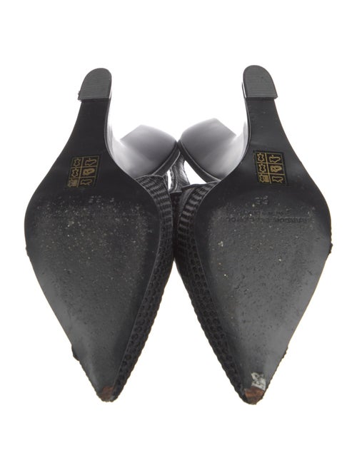 Brandon Blackwood Leather Slingback Pumps