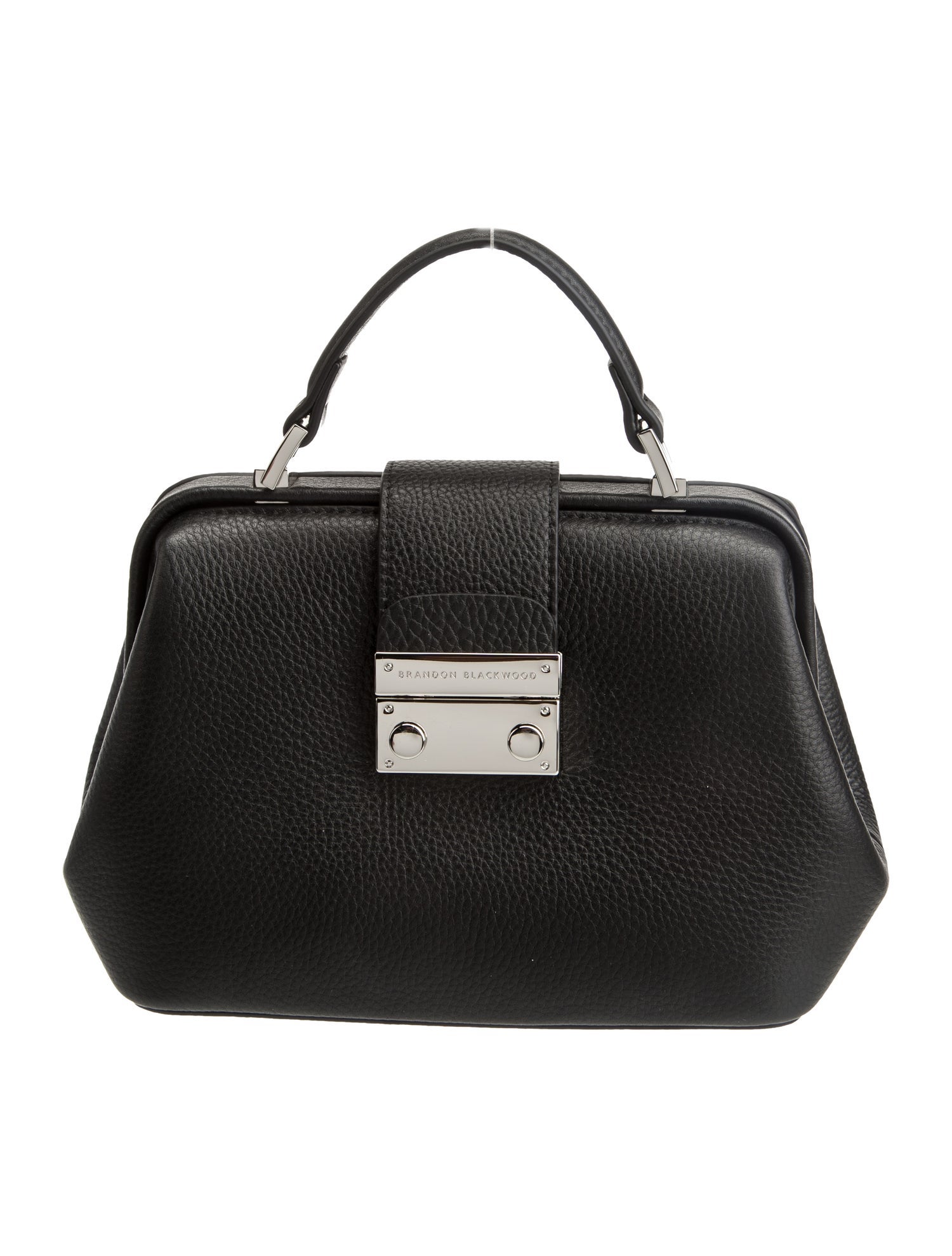 Brandon Blackwood Leather Top Handle Bag