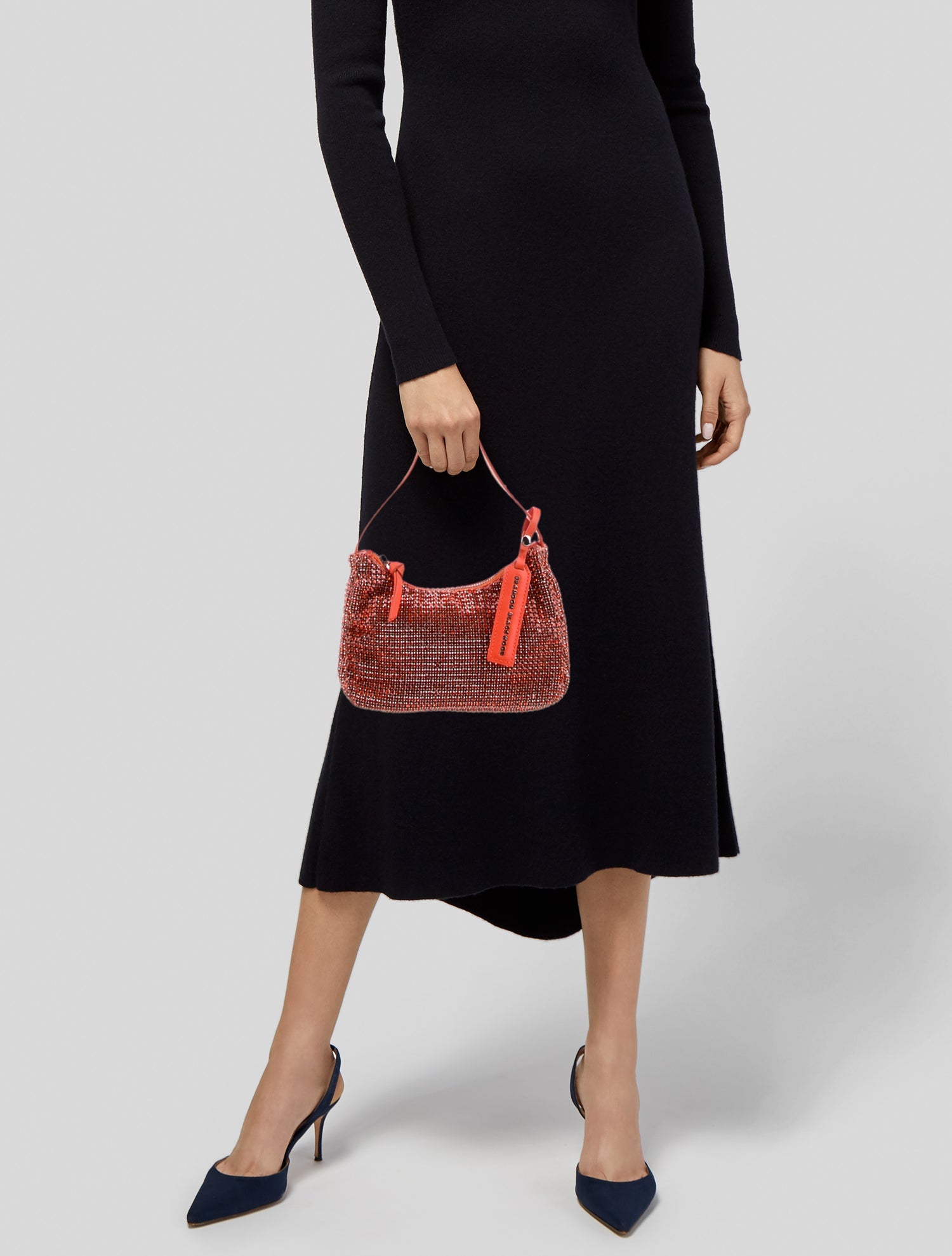 Brandon Blackwood Crystal Top Handle Bag