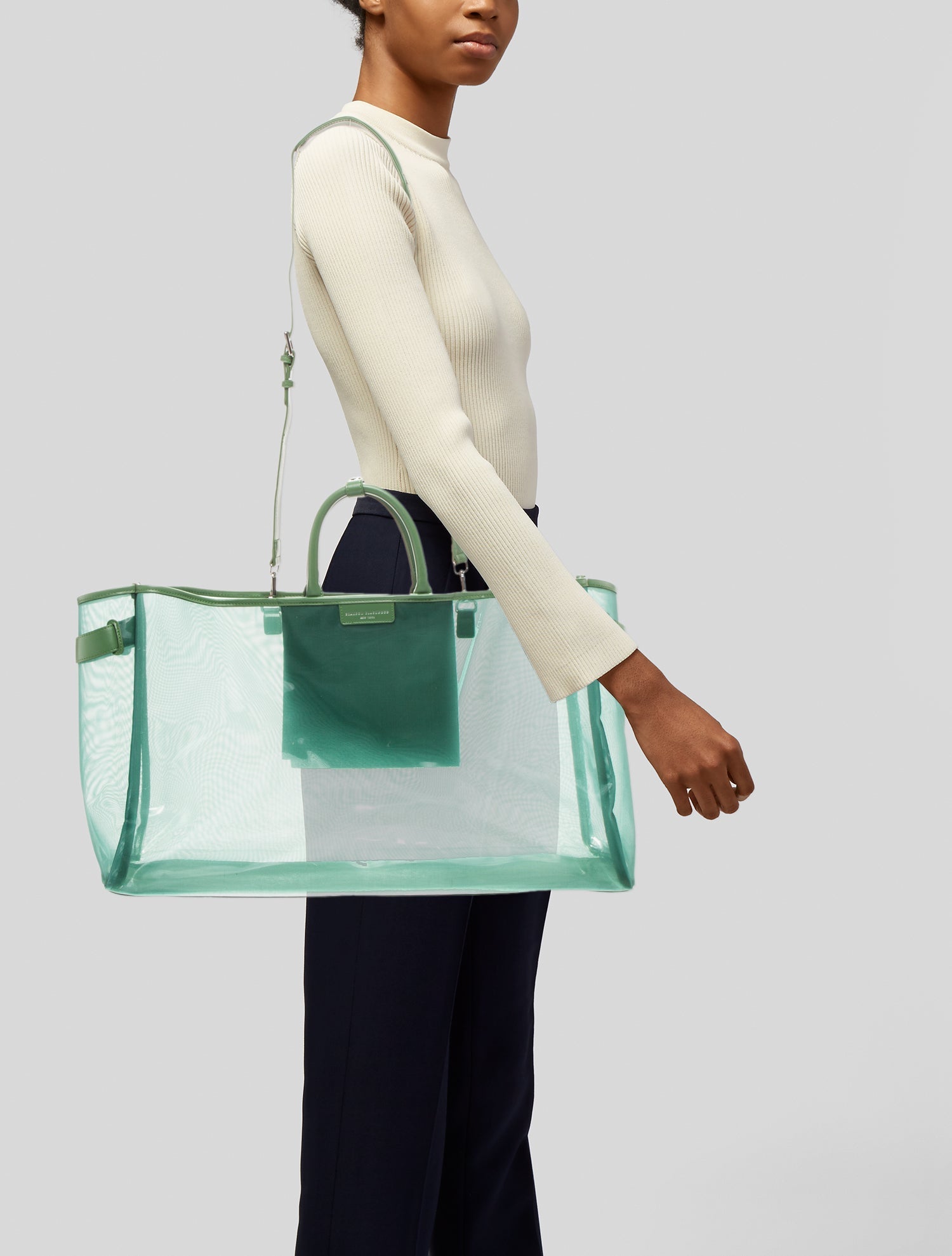 Brandon Blackwood PVC Crossbody Bag