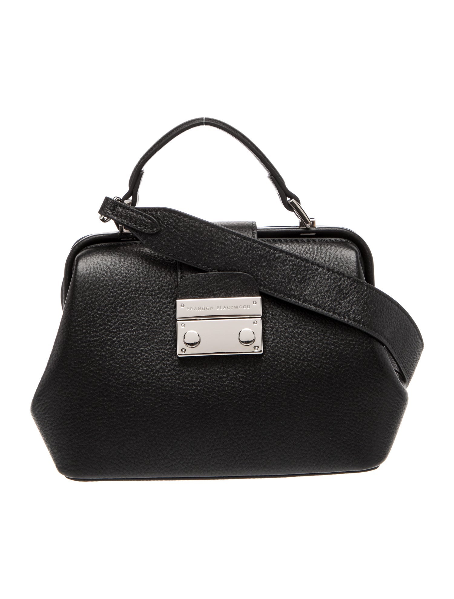Brandon Blackwood Leather Top Handle Bag