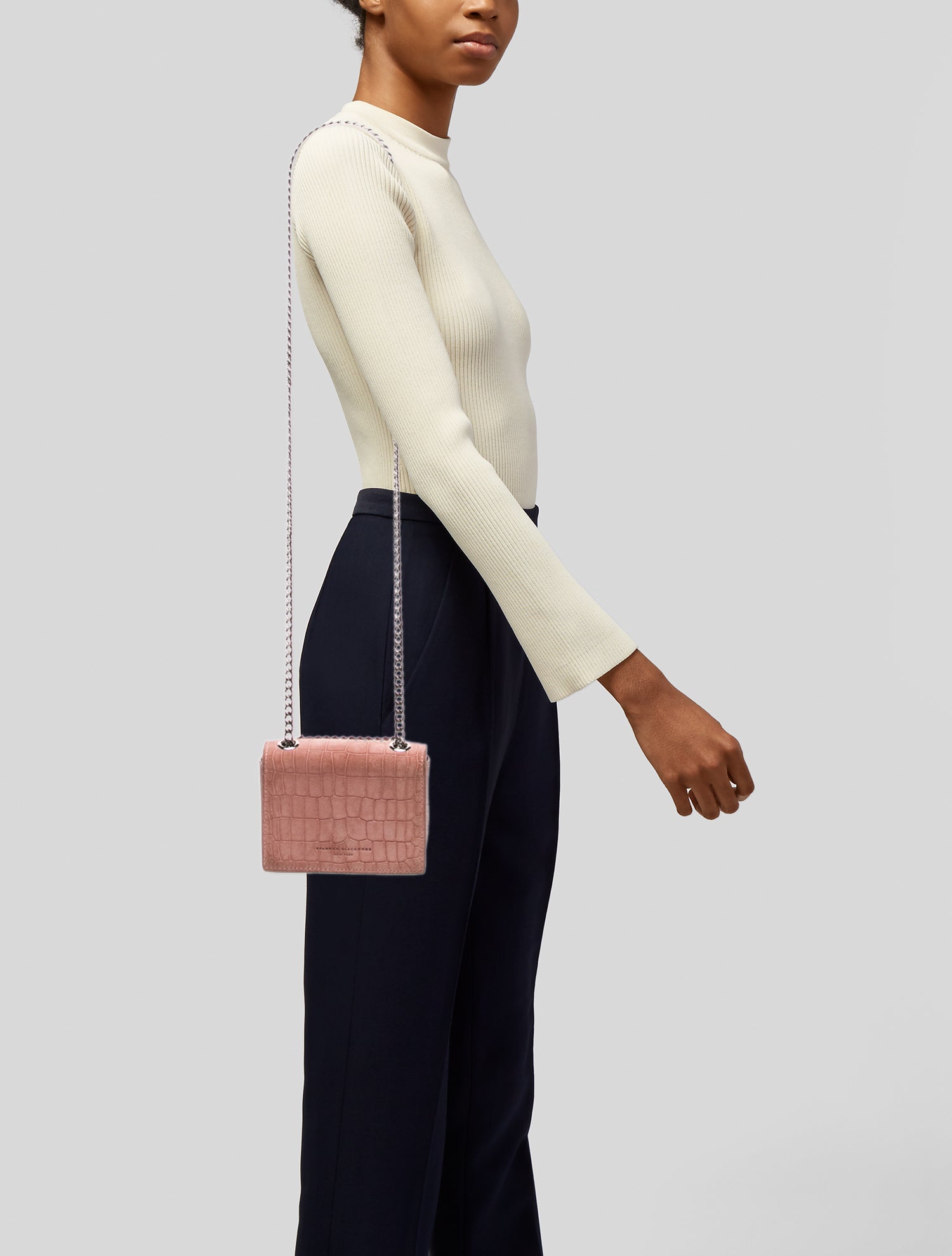 Brandon Blackwood Suede Shoulder Bag