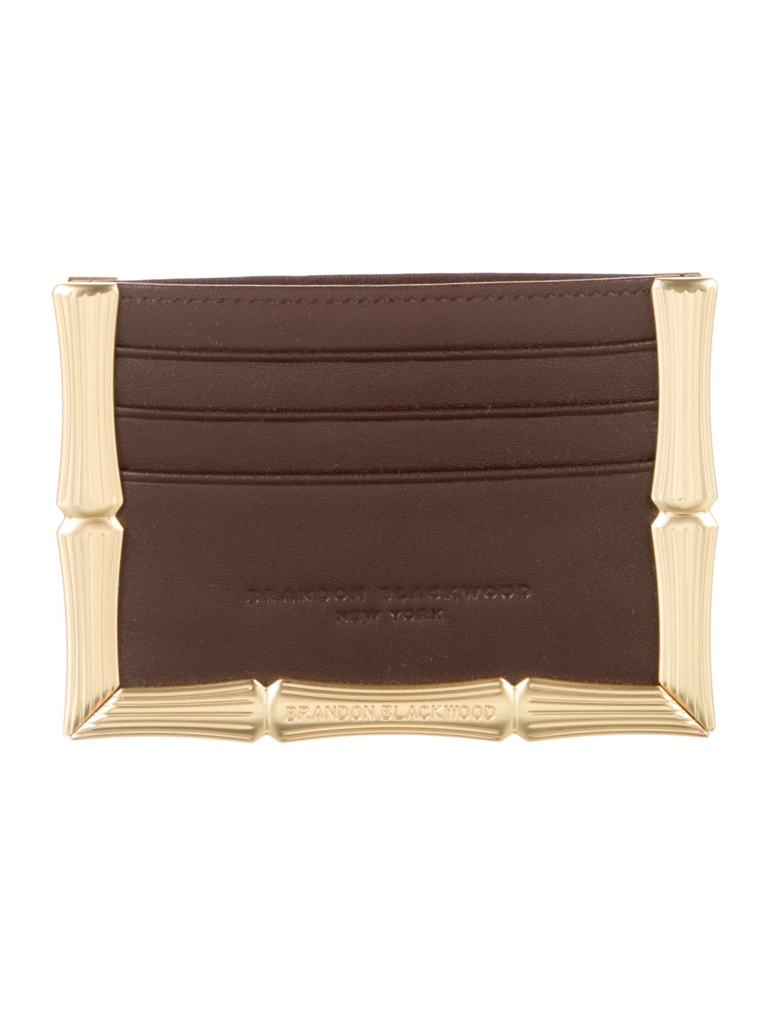 Brandon Blackwood Leather Colorblock Pattern Wallet