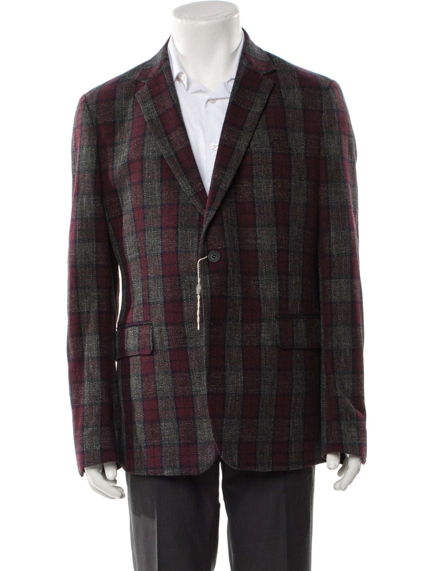 Brian Dales Plaid Print Blazer w/ Tags