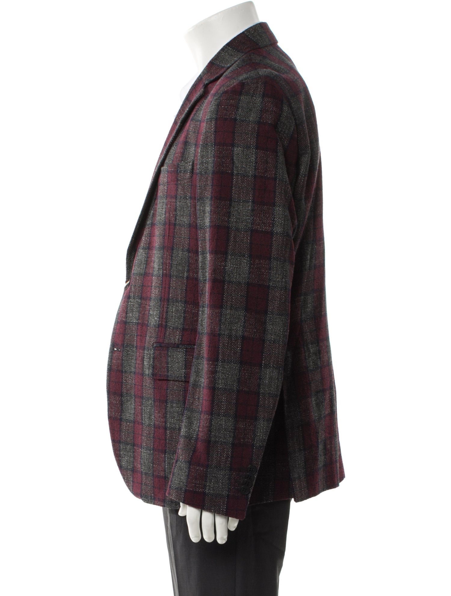 Brian Dales Plaid Print Blazer w/ Tags