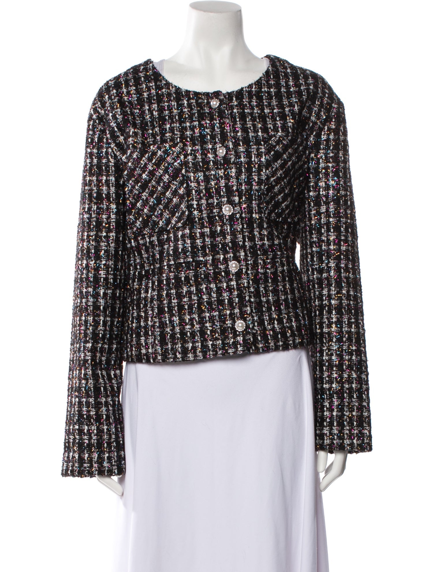 Bagatelle Tweed Pattern Evening Jacket w/ Tags