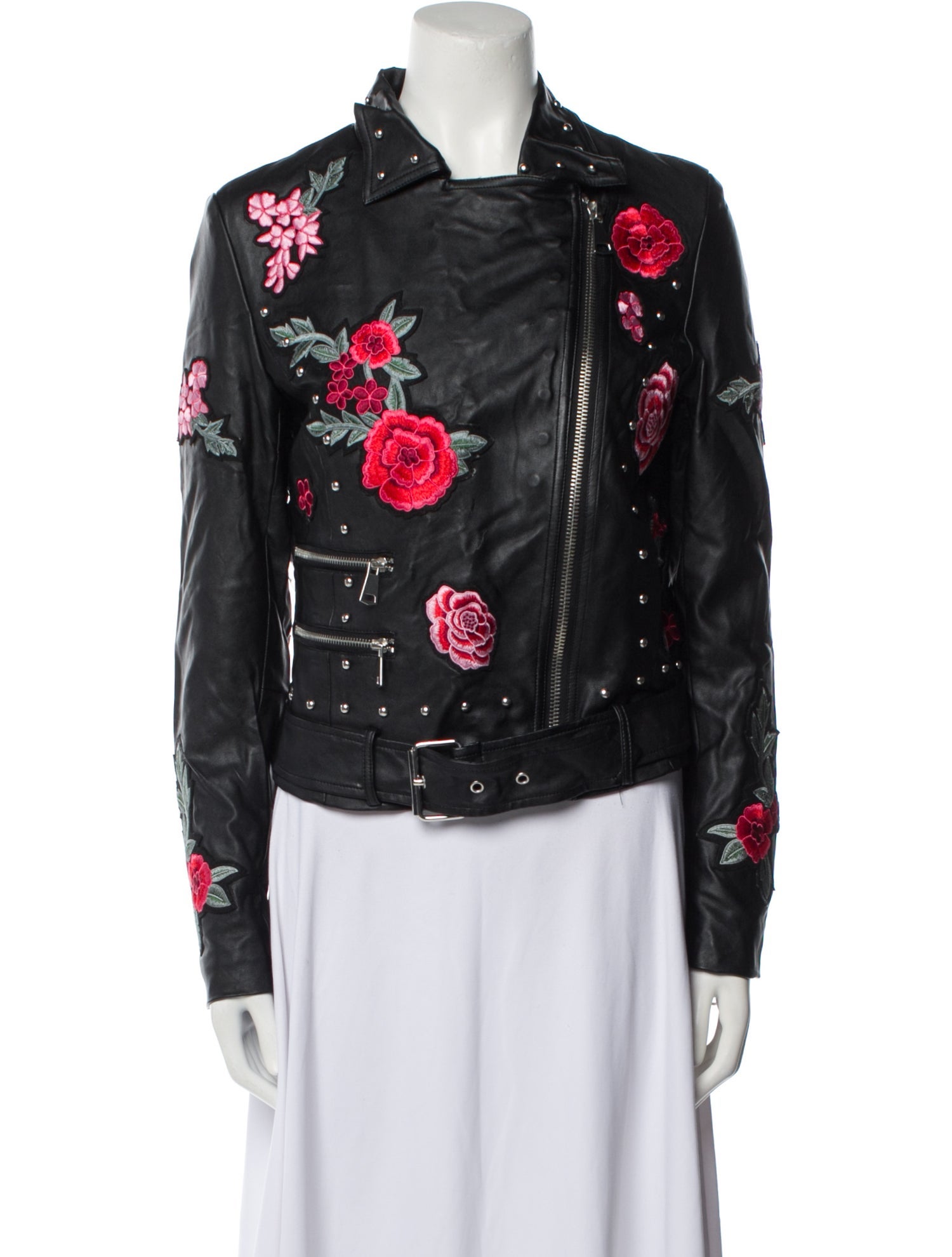 Bagatelle Floral Print Biker Jacket