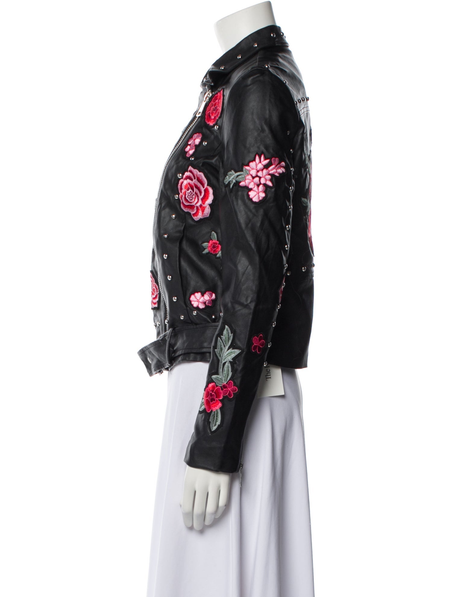 Bagatelle Floral Print Biker Jacket