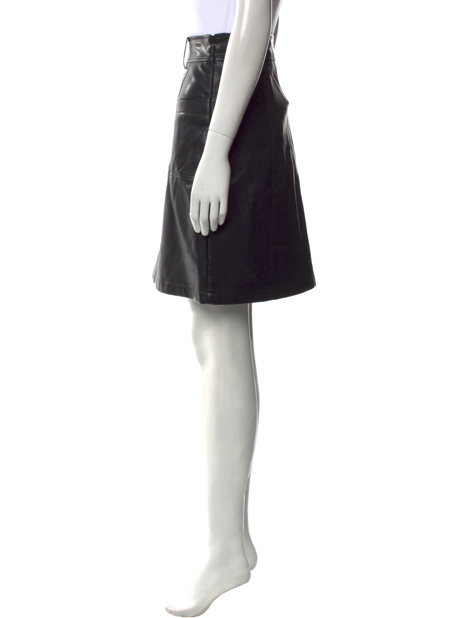 Bagatelle Leather Knee-Length Skirt