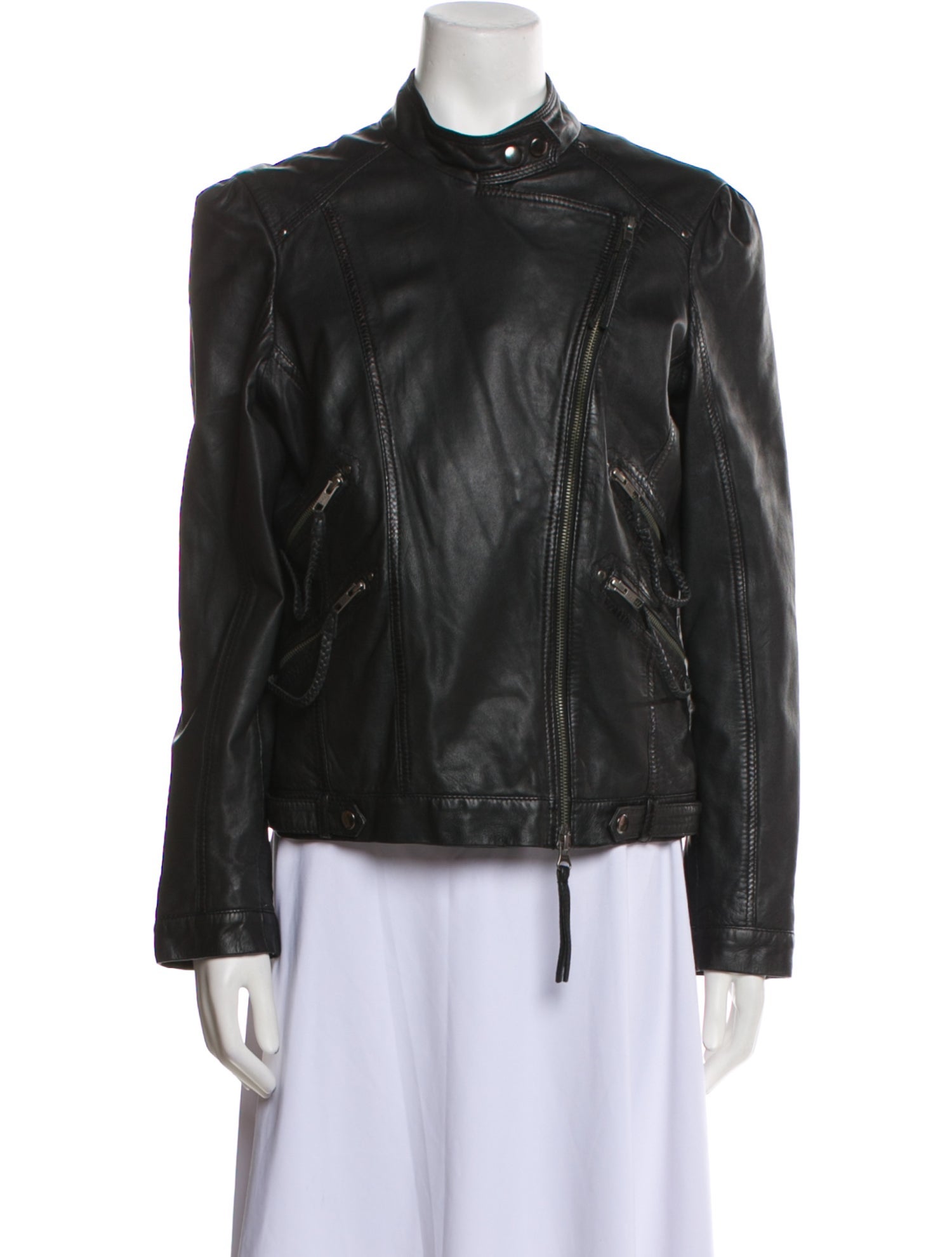 Bagatelle Leather Biker Jacket