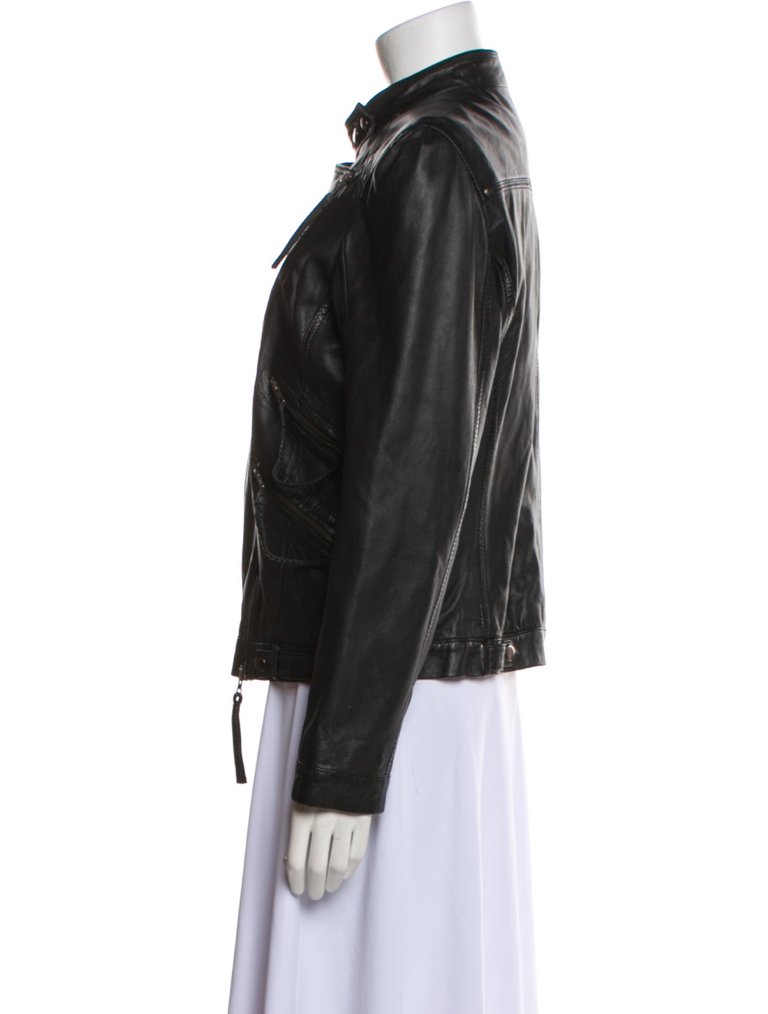 Bagatelle Leather Biker Jacket