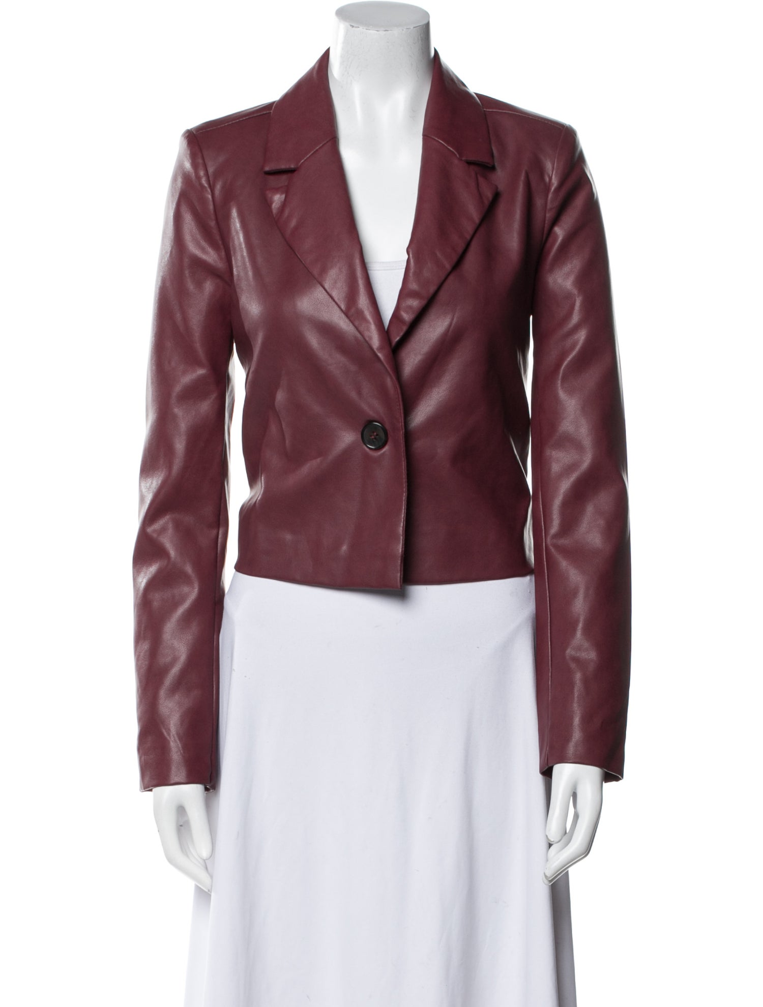 Bagatelle Faux Leather Blazer