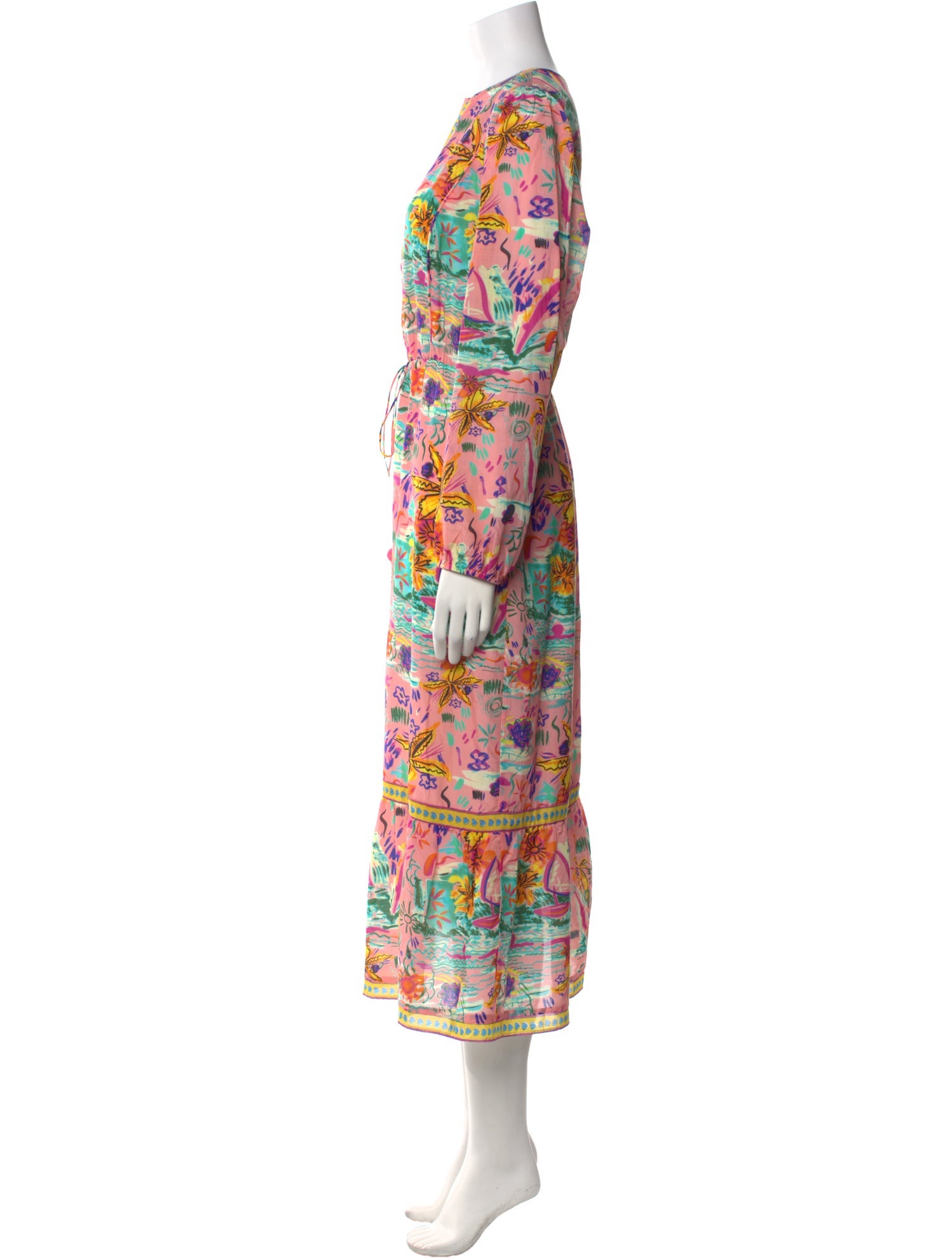BELL Printed Long Dress w/ Tags