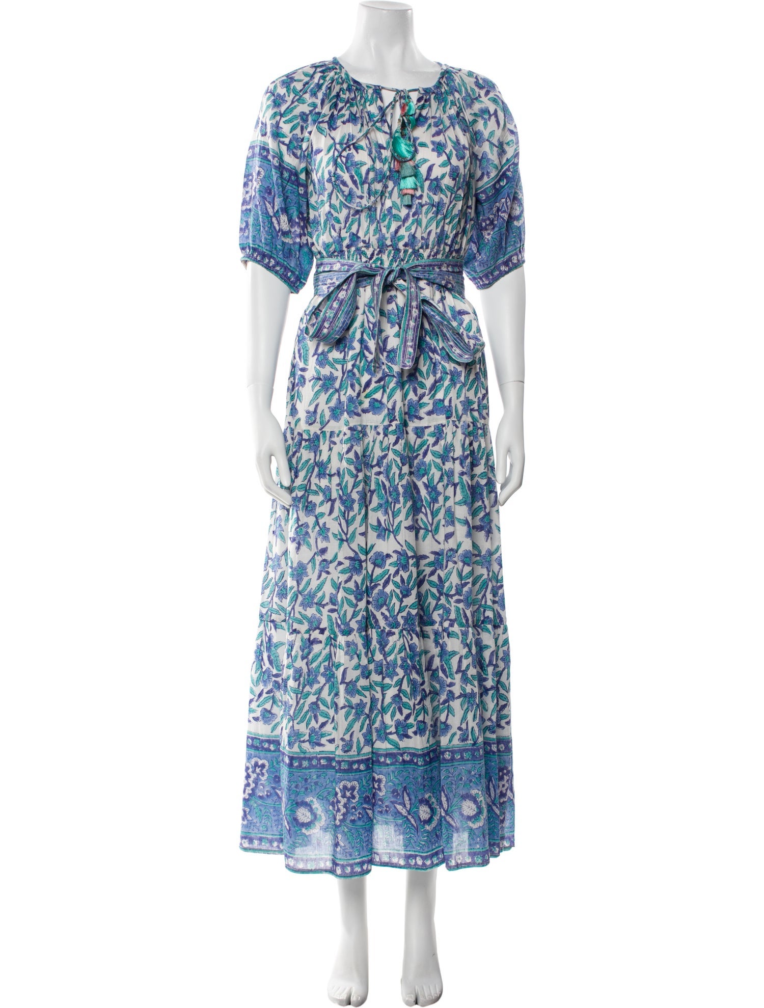 BELL Floral Print Long Dress w/ Tags