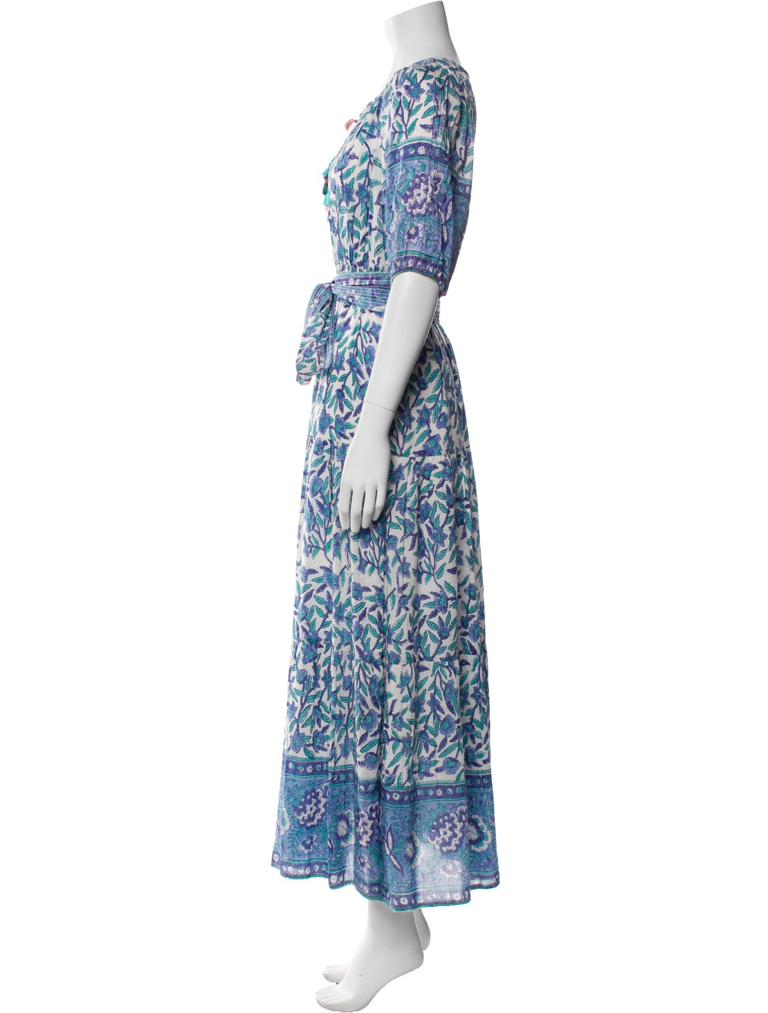 BELL Floral Print Long Dress w/ Tags
