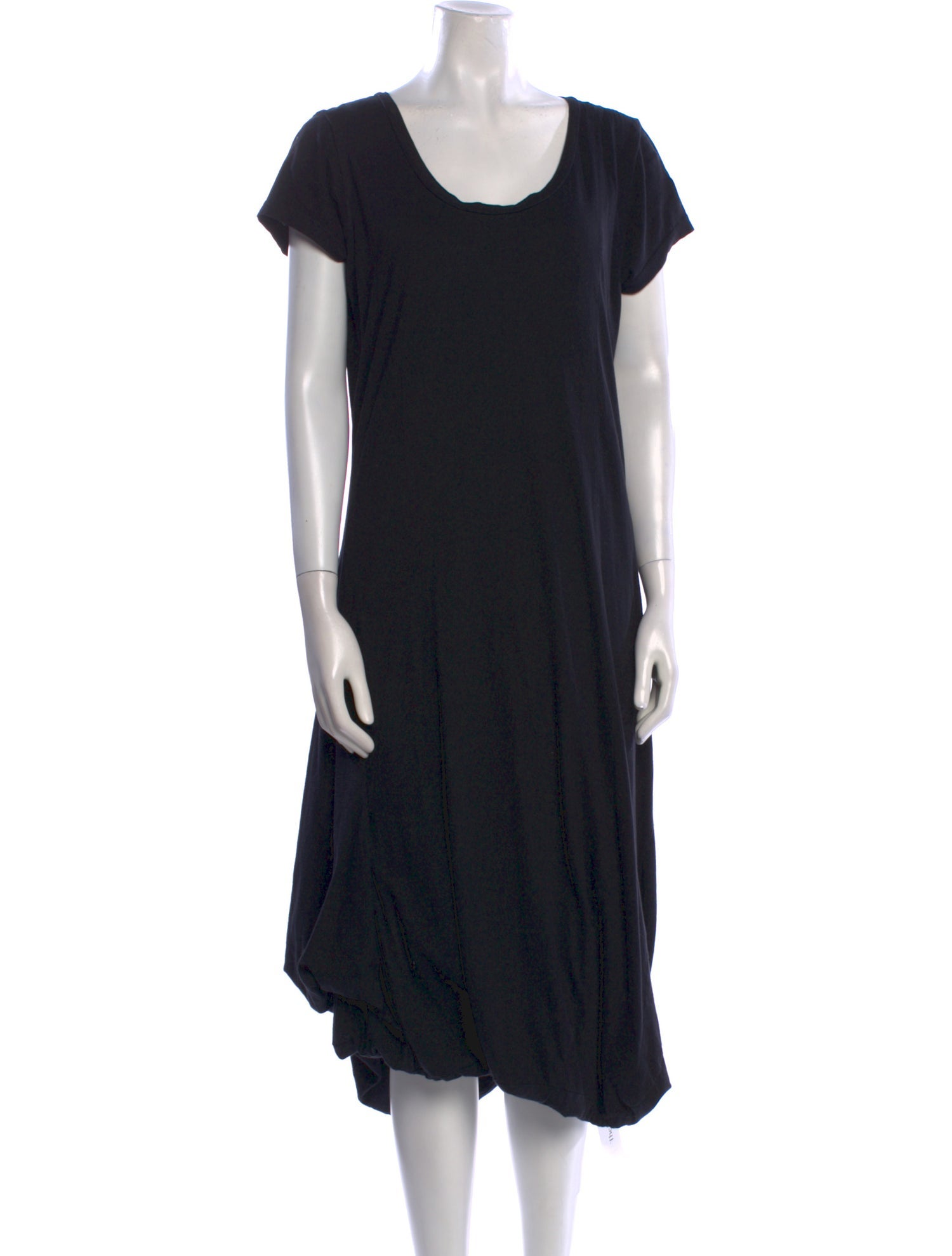 Black label Scoop Neck Midi Length Dress