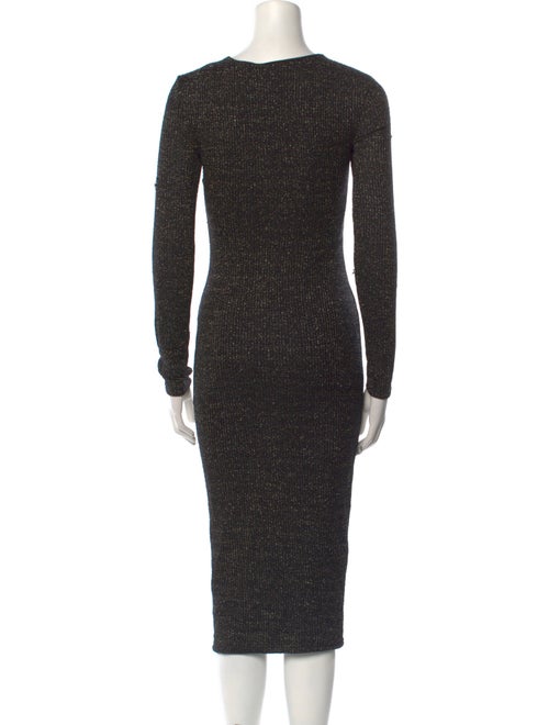 Bardot Tie Neck Midi Length Dress