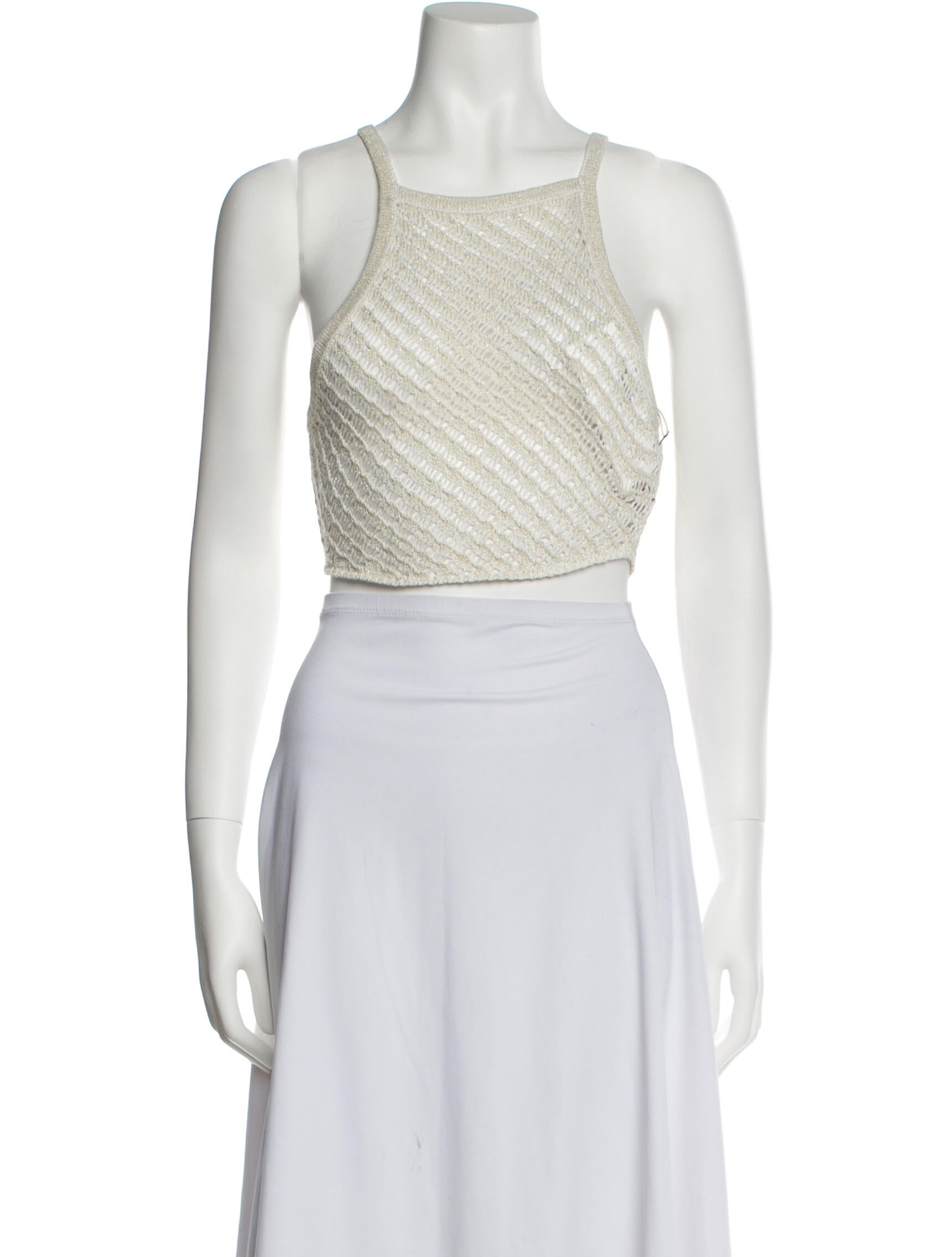 Camila Coelho Square Neckline Sleeveless Crop Top w/ Tags