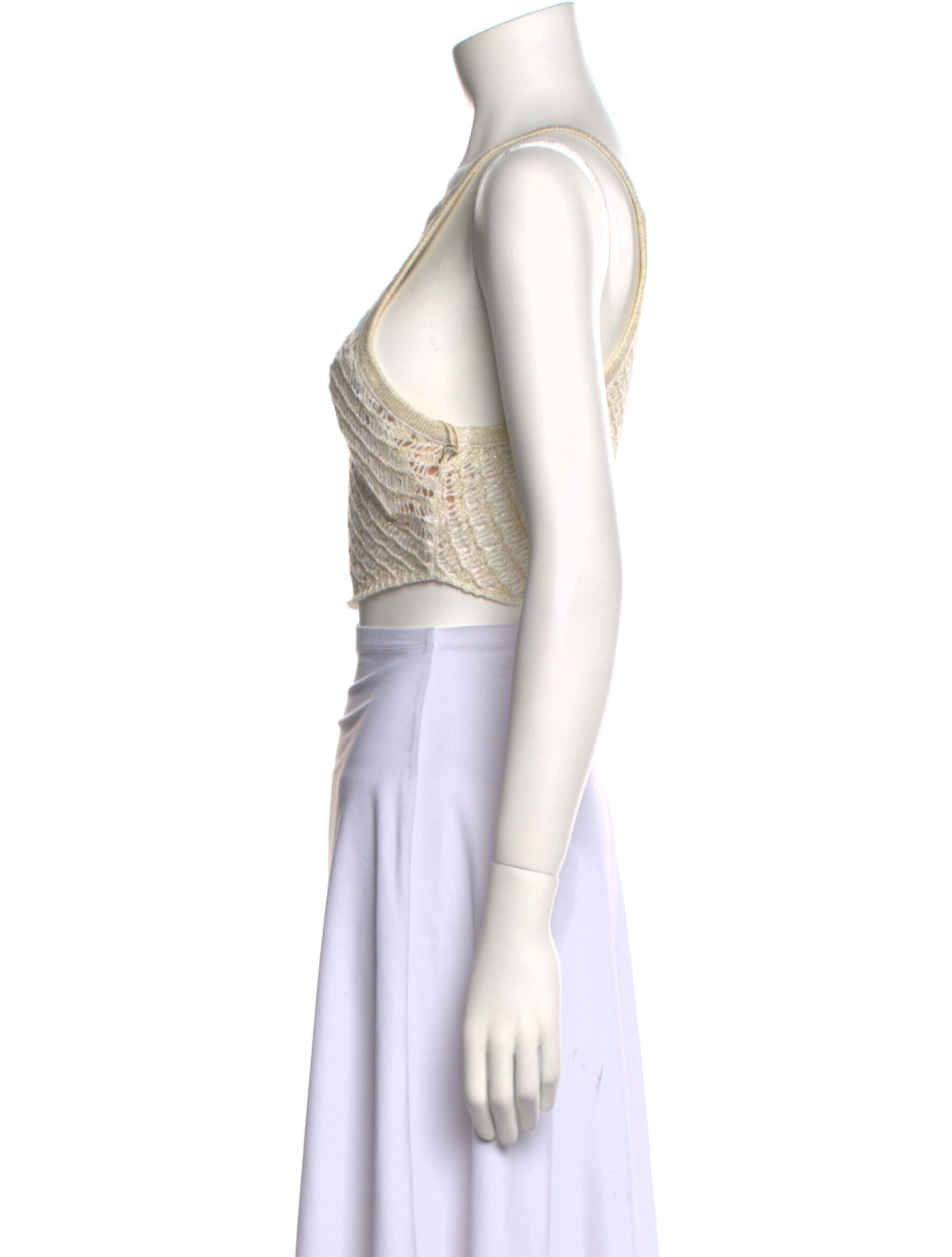 Camila Coelho Square Neckline Sleeveless Crop Top w/ Tags