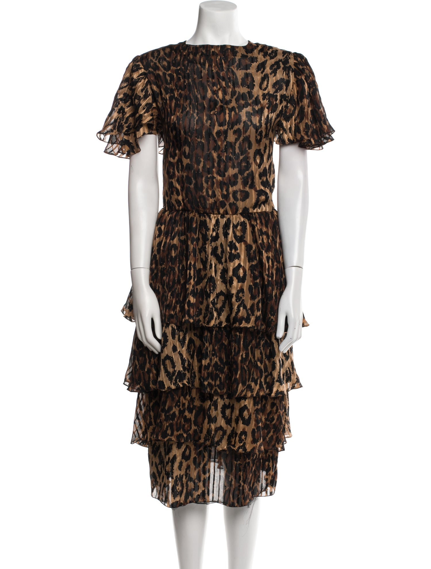 Christian Dior Separates Silk Knee-Length Dress