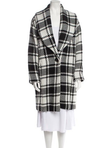 Carla G. Coats Plaid Print Coat XL