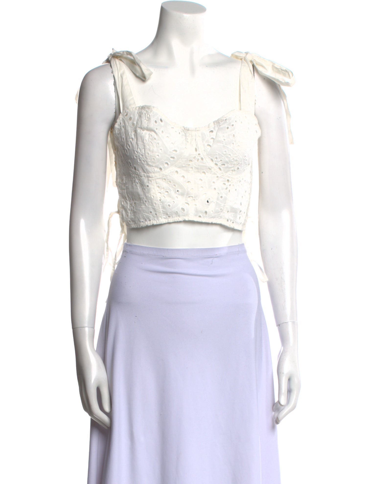 Choosy Square Neckline Sleeveless Crop Top