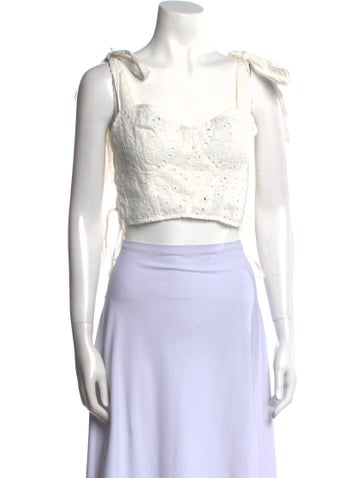 Choosy Tops Square Neckline Sleeveless Crop Top XS