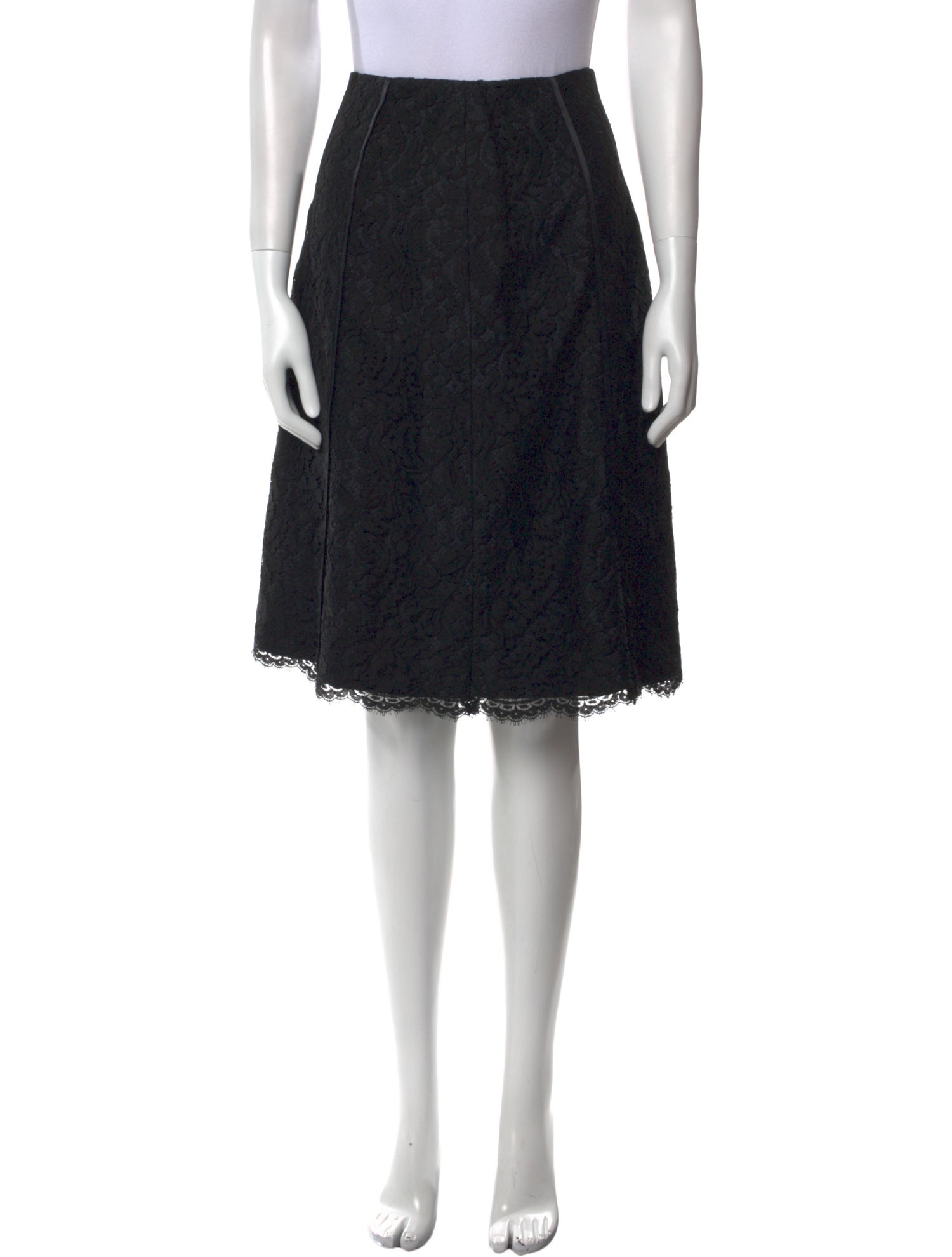 Dana Buchman Lace Pattern Knee-Length Skirt